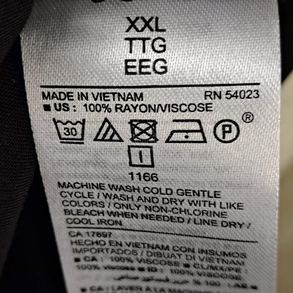 Old Navy Size XXL “The Tunic Shirt” Black Long Sleeve Round Collar Lightweight - Picture 11 of 13